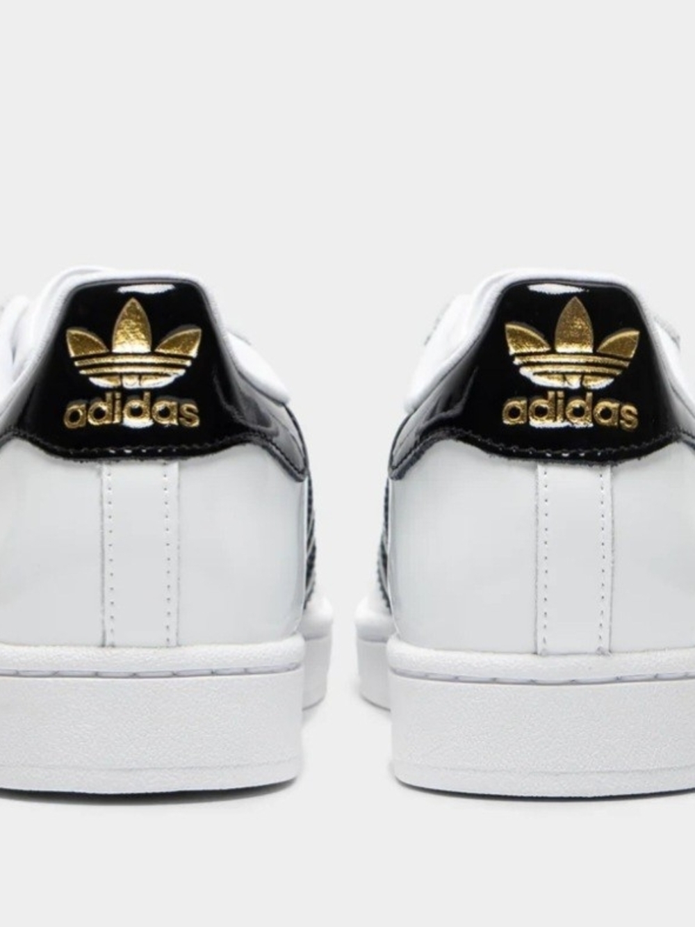 NWT adidas Women's Superstar II White Sneakers with Black Stripes - Picture 4 of 7